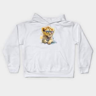 lions sunglasses Kids Hoodie